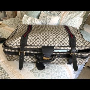 Vintage Gucci Signature GG Leather Suitcase